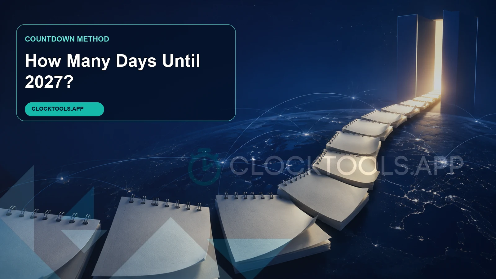 ClockTools illustrated calendar path leading to January 1, 2027
