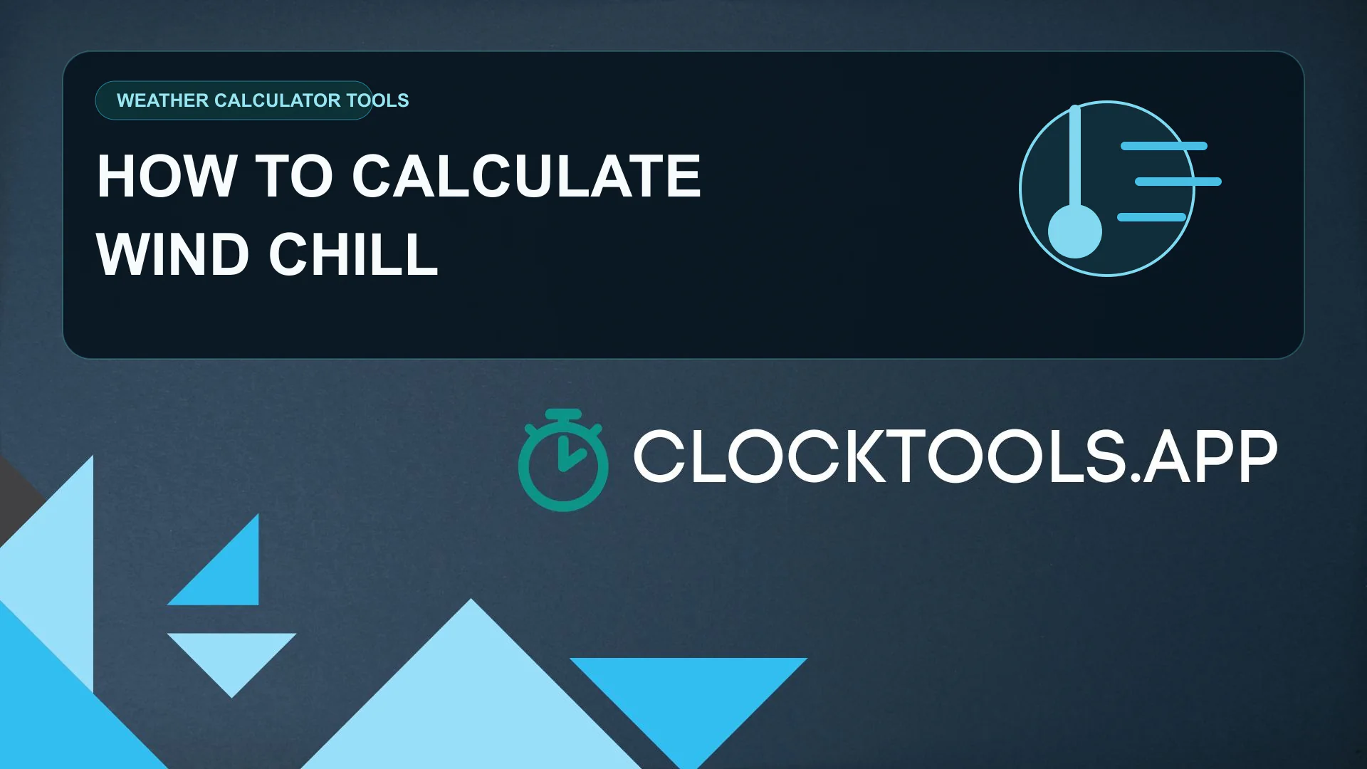 So berechnen Sie die Windchill-Formel im Bild für ClockTools