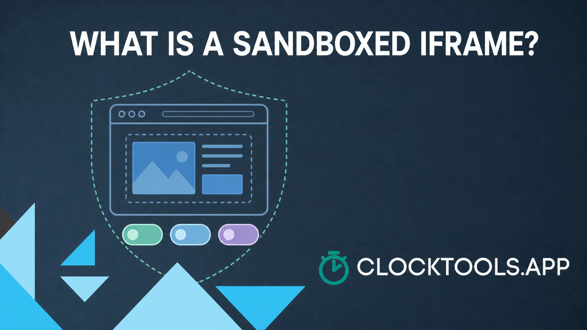 Sandboxed Iframe vorgestellte Illustration für ClockTools