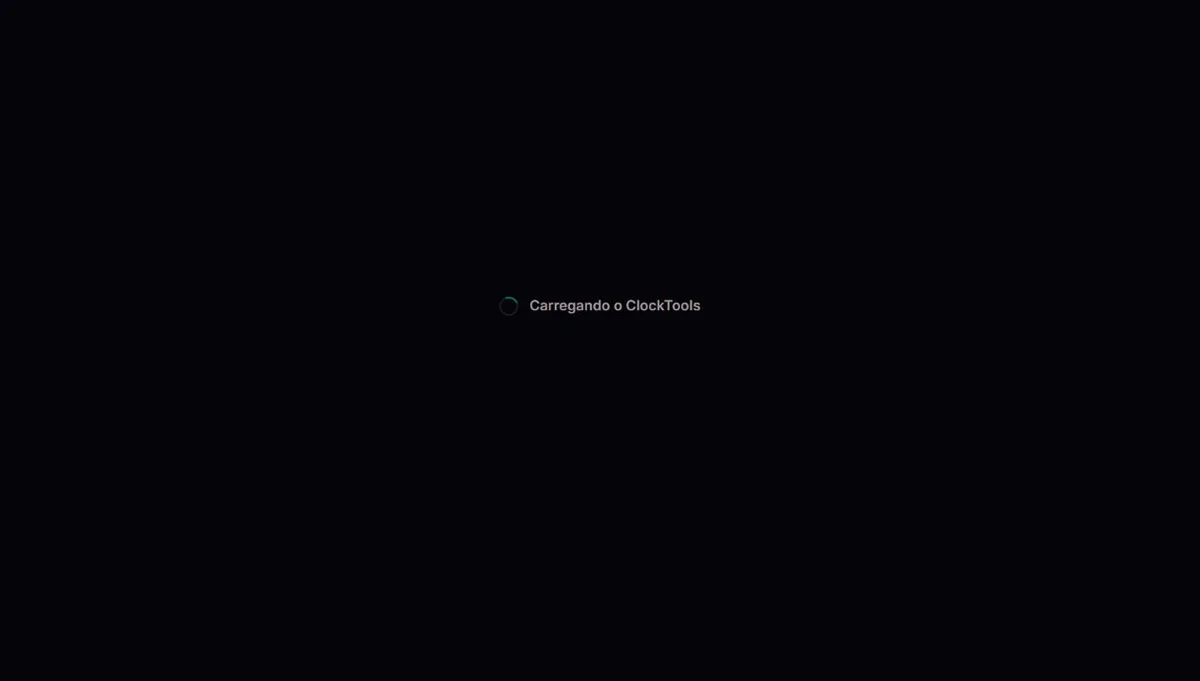 Temporizador online: Exemplo da interface